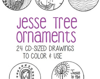 Jesse tree ornaments Etsy photograph about Free Printable Jesse Tree Ornaments referred to as Jesse tree ornaments Etsy